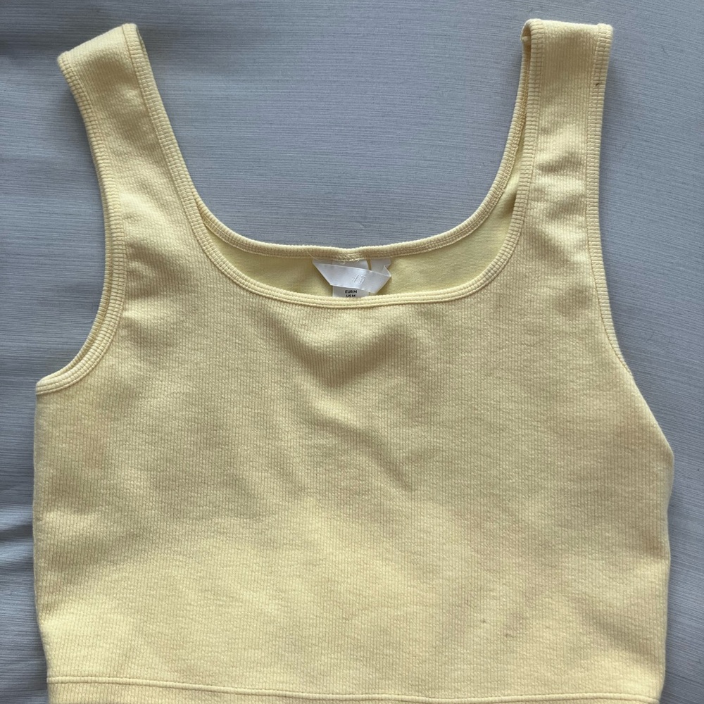 H&M Yellow Ribbed Top (2 tank tops)